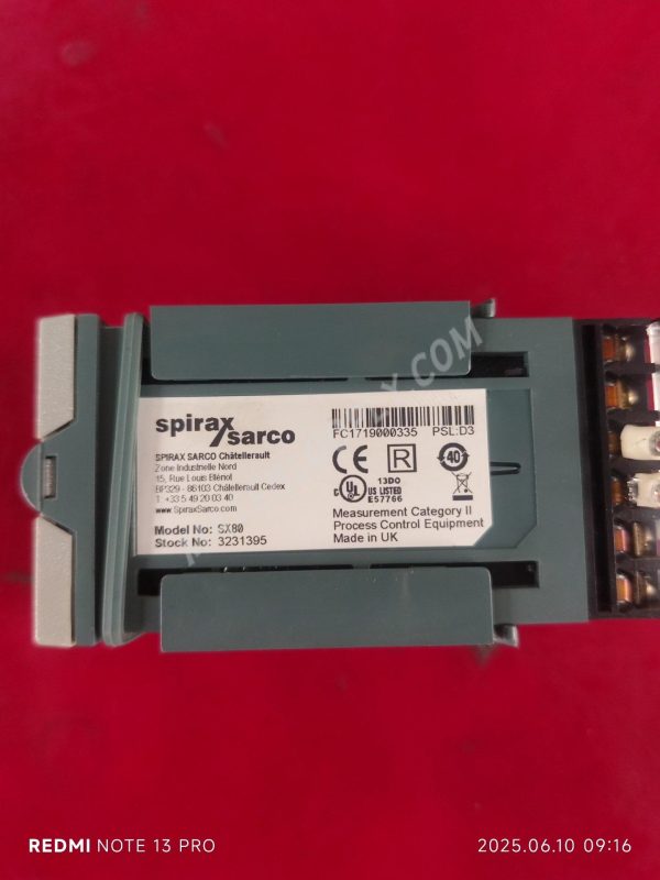 Spirax Sarco SX80 3231395 4-20 mA & VMD output universal input 100-240 VAC - Image 3