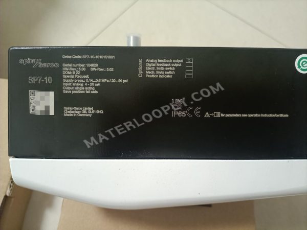 Spirax Sarco SP7 - 10 Smart Positioner, Order Code SP7 - 10 - 1010151001 - Image 2