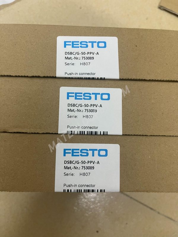 New Original FESTO Push - in Connector DSBC/G - 50 - PPV - A, Mat.-Nr. 753089