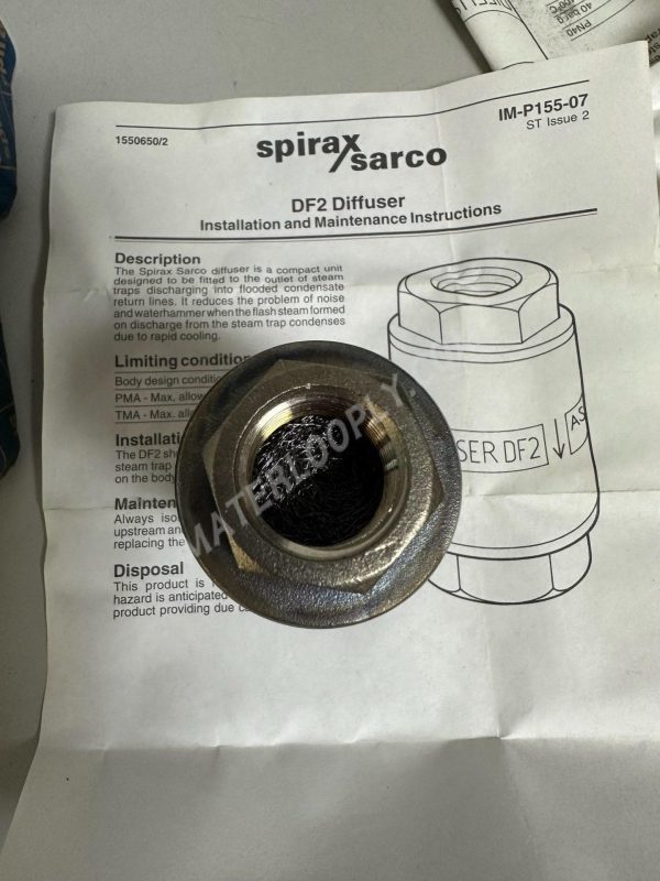 Spirax Sarco DF2 1/2" BSP Diffuser 1550600 - Made in UK - Image 4