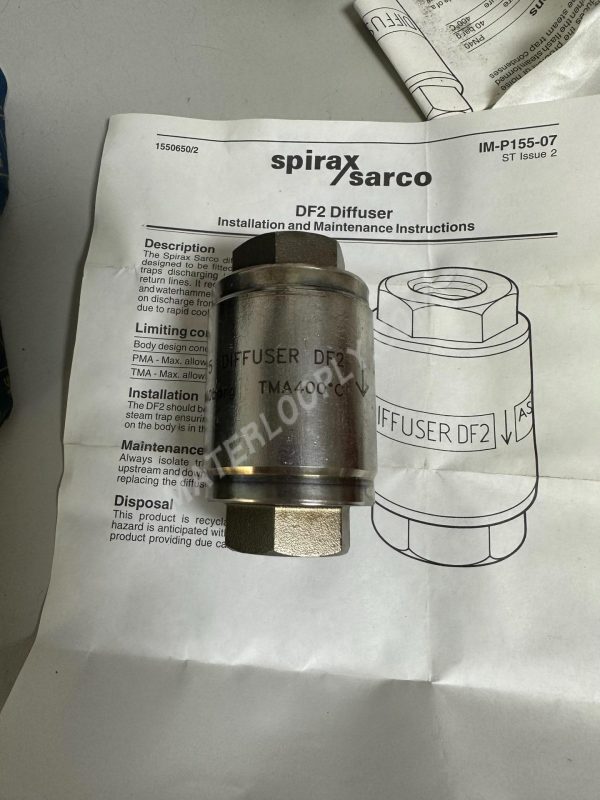 Spirax Sarco DF2 1/2" BSP Diffuser 1550600 - Made in UK - Image 5