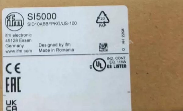 IFM Flow Monitor SI5000, Model SID10ABBFPG/US-100 - Image 2