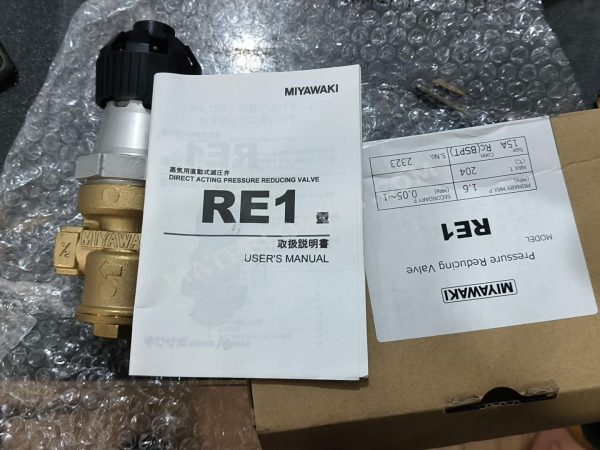 Miyawaki RE1 Pressure Reducing Valve, DN15 1/2, BSPT Connection - Image 2