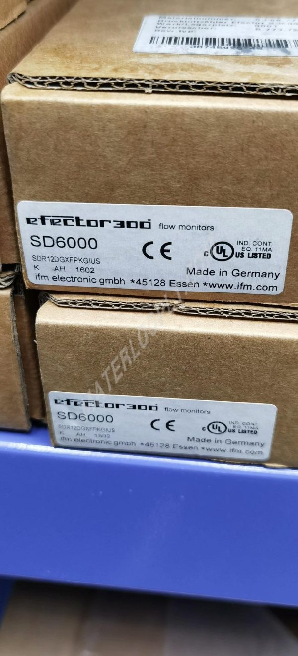 IFM SD6000 Compressed Air Flow Sensor, Model SDR12DGXFPKG/US - Image 6