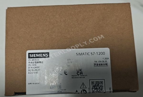 Siemens SIMATIC S7-1200 CPU 1214C Module (6ES7 214-1BG40-0XB0)