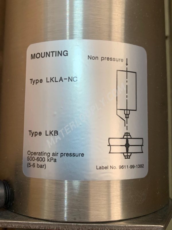 Alfa Laval Pneumatic Butterfly Valve LKLA - T ACTUATOR 85 NC, Item Code 9612628566 - Image 8