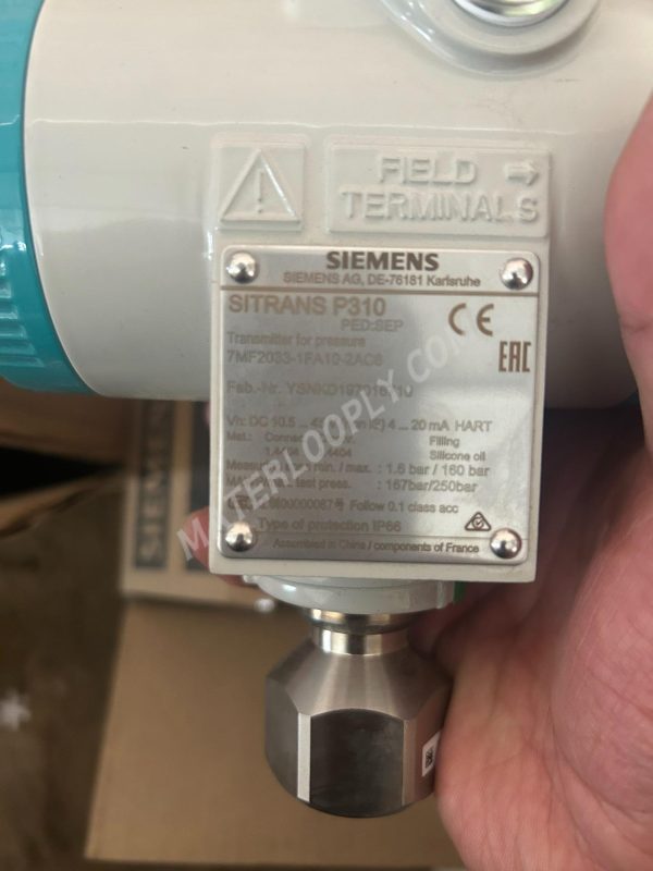 Siemens SITRANS P310 Pressure Transmitter (Model: 7MF20331FA102AC6) - Image 3