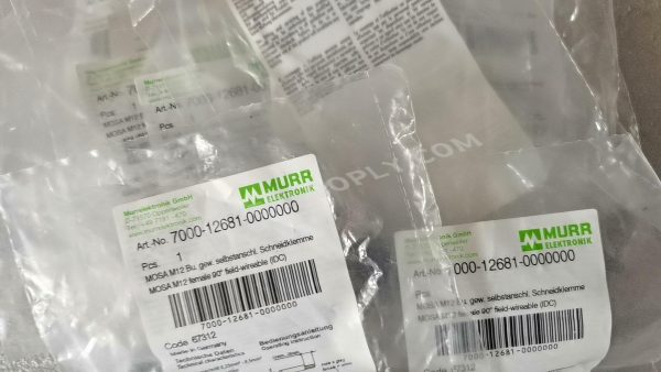 MURR Connector 7000 - 12681 - 0000000, M12 4 - Pin Female 90°，German - Made