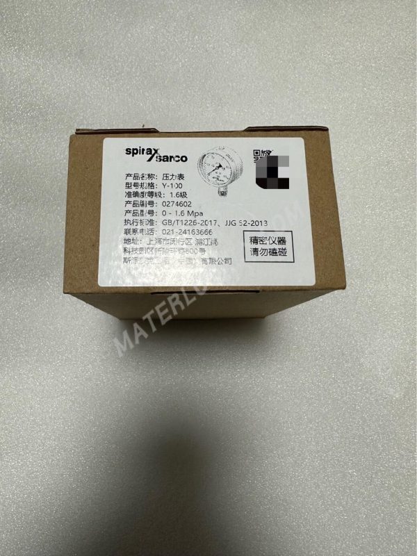 Spirax Sarco Pressure Gauge Y - 100, 0 - 1.6 Mpa, Product No. 0274602 - Image 4