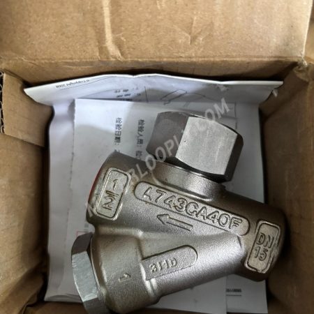 Spirax Sarco TD42L Thermodynamic Steam Trap, 1/2" BSP Thread, Stainless Steel 10680700