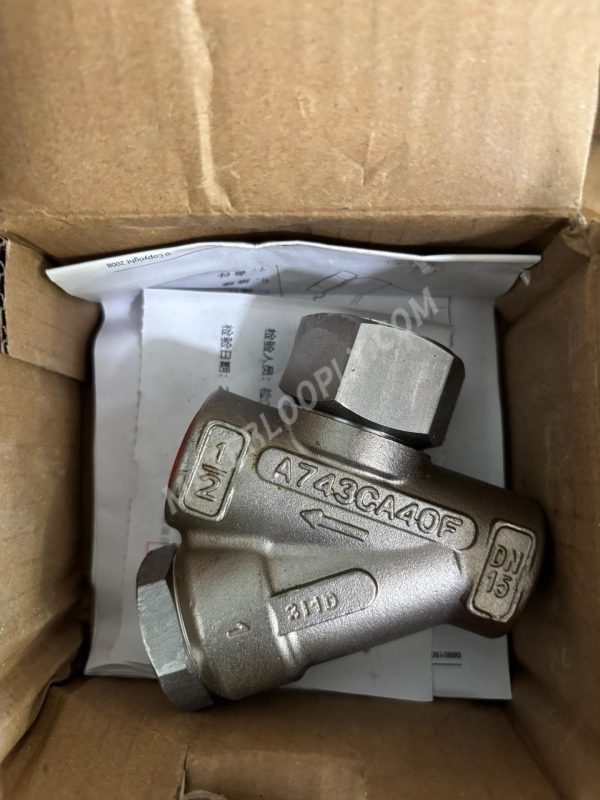 Spirax Sarco TD42L Thermodynamic Steam Trap, 1/2" BSP Thread, Stainless Steel 10680700