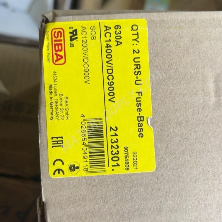 New Original SIBA Fuse Base SQB 630A, Model 2132301, AC1400V/DC900V