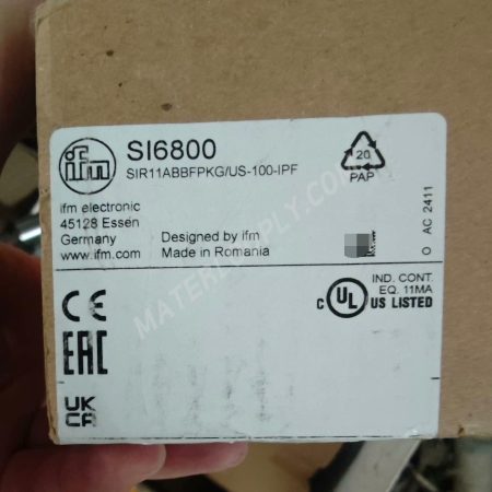 IFM SI6800 Flow Switch, Model SIR11ABBFPKG/US - 100 - IPF