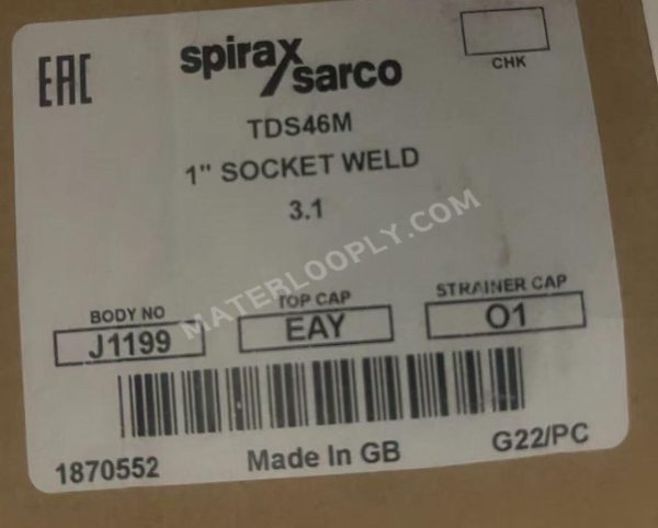 Spirax Sarco TDS46M 1" Socket Weld Steam Trap 1870552