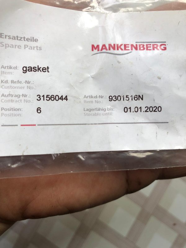 Mankenberg 9301516N Gasket - Image 3