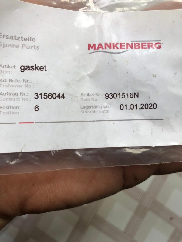 Mankenberg 9301516N Gasket - Image 5